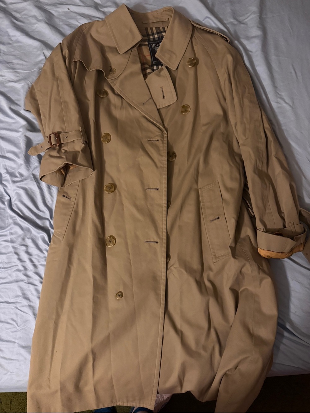 Burberry Tan Double-Breasted Trench Coat - Picture 2 of 5